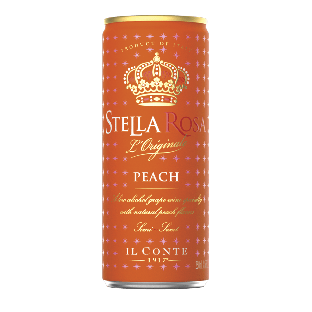 Stella Rosa Peach Semi-Sparkling White Wine 250 ml Can (Individual Can)