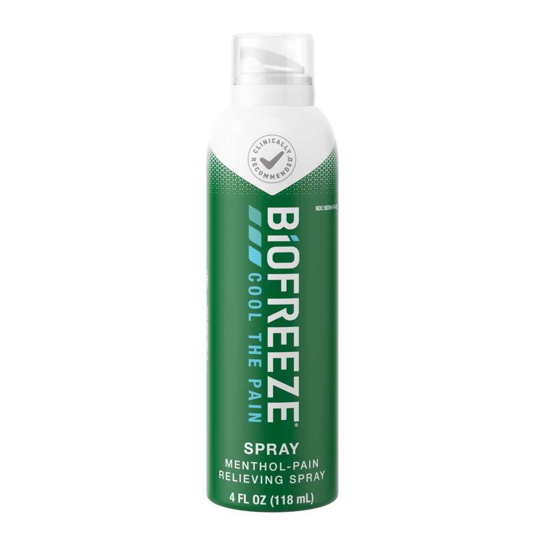 Biofreeze Pain Relief Spray, 4 oz. Aerosol Spray, Colorless