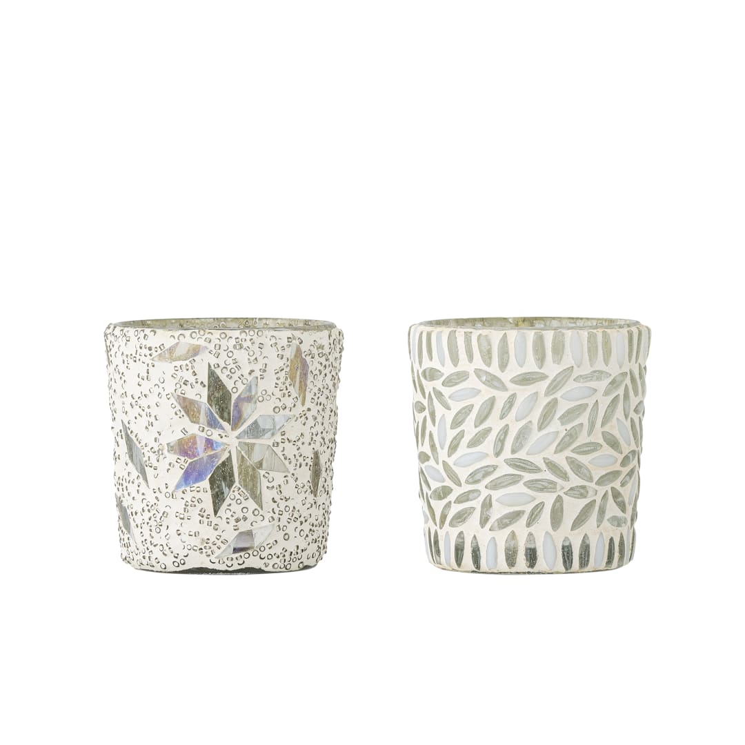 82068428 - Myr Votive, White, Glass STOCK: 217