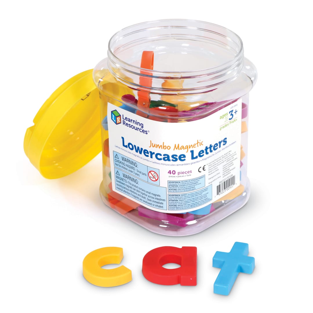 JUMBO MAGNETIC LOWERCASE LETTERS (40 PC)