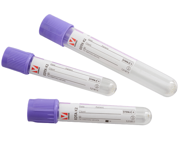 KRUUSE EDTA K2 Blood Collection Tube, Purple, 10mL
