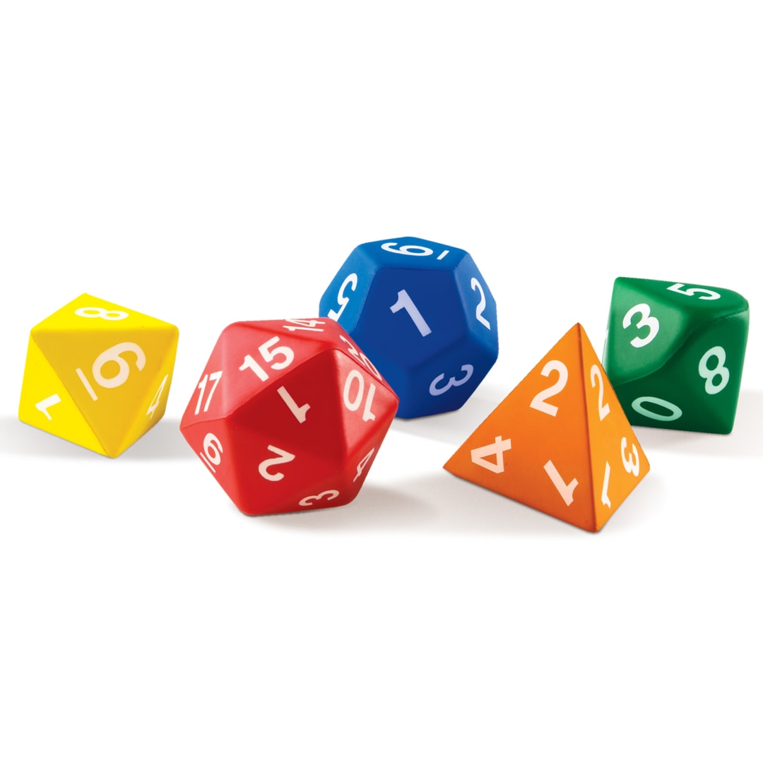 DICE, POLYHEDRAL, FOAM PK/5