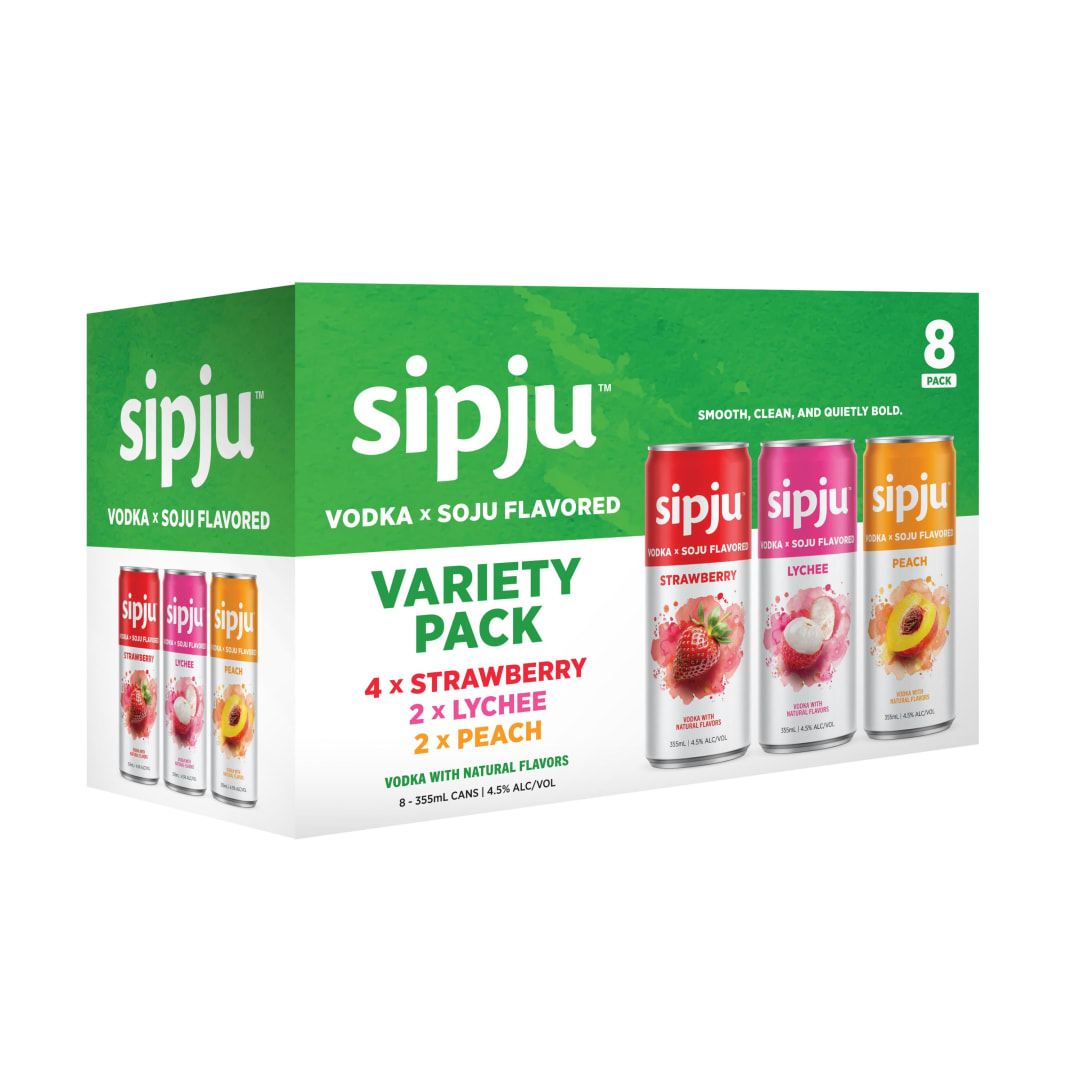 Sipju Variety Cocktails 8 Pack 12oz 9 Proof