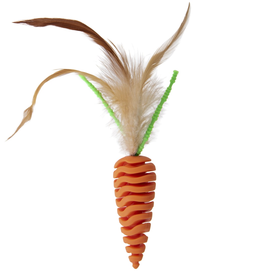SmartyKat Clean Up Carrot Dental Chew Cat Toy