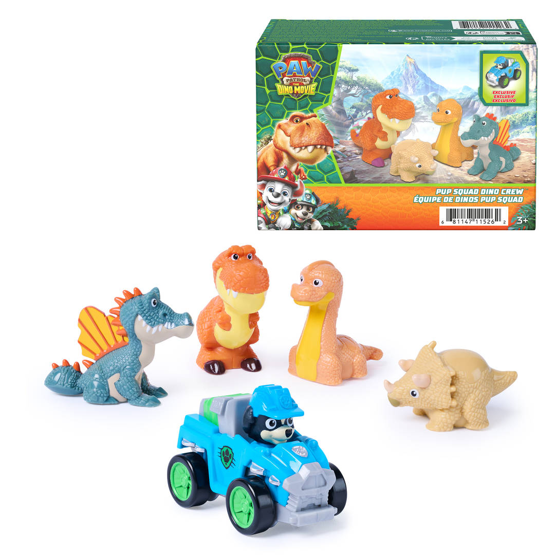 PAW Patrol The Dino Movie Pup Squad Dino Crew Toy Figures Pack