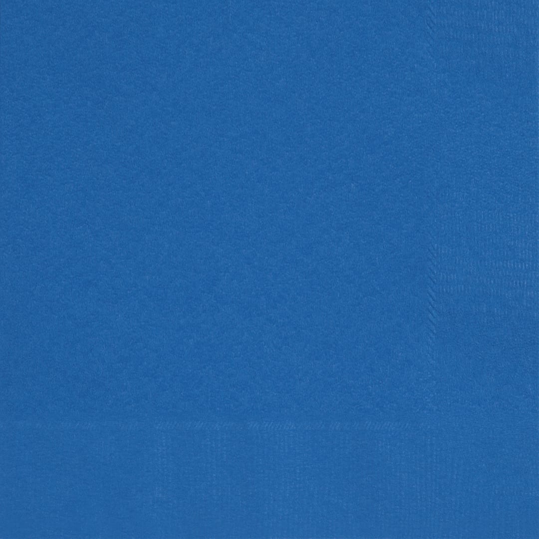 Royal Blue Solid Beverage Napkins, 40ct