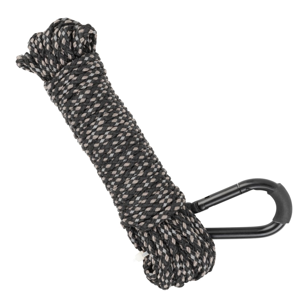 Allen Company Reflective 25' Hoist Rope, Black