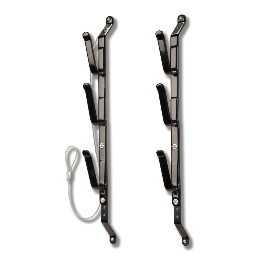Allen Company Steel Three Gun Locking Truck Window Rack, Black