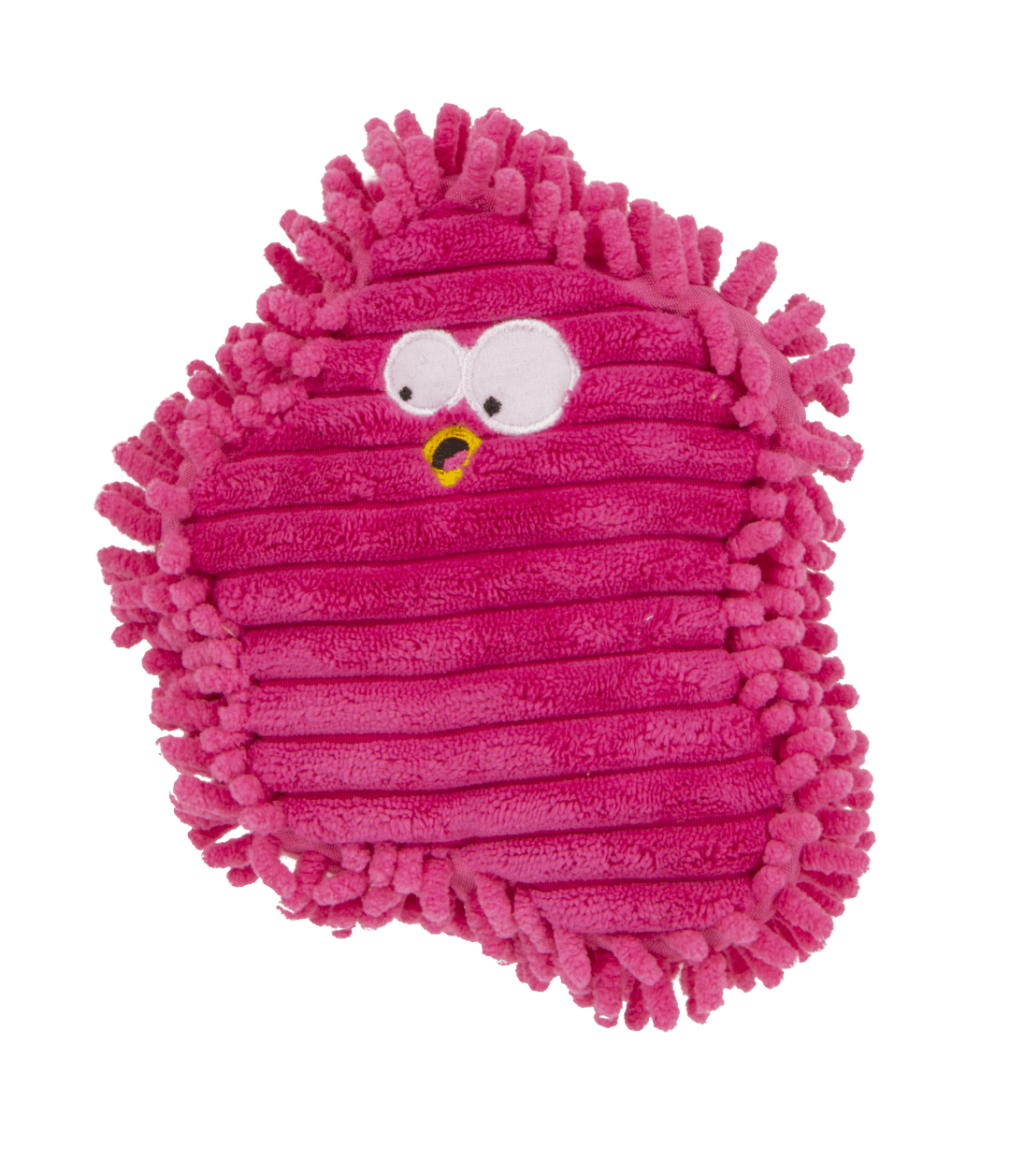 goDog PlayClean Germ Squeaky Plush Dog Toy with Odor-Eliminating Essential Oils With Chew Guard Technology, Pink, Small