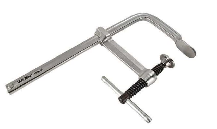 18" F-Clamp, Steel Handle &amp; 4 3/4" Throat Depth