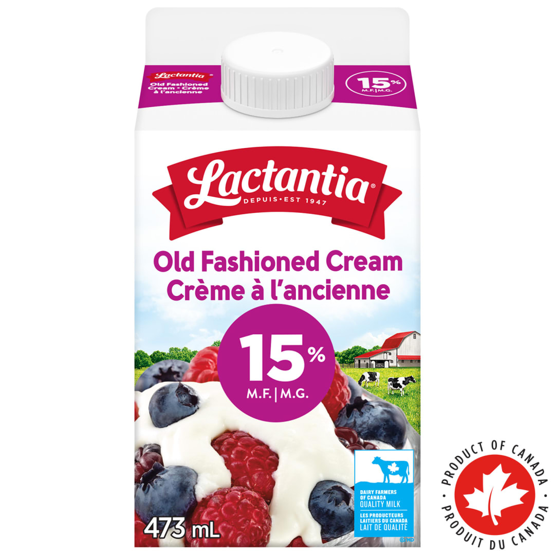 Lactantia Old Fashioned Cream 15%, 473mL