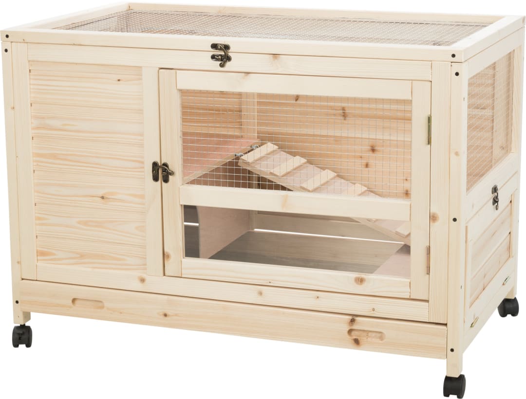 natura Indoor Rabbit Hutch on Wheels