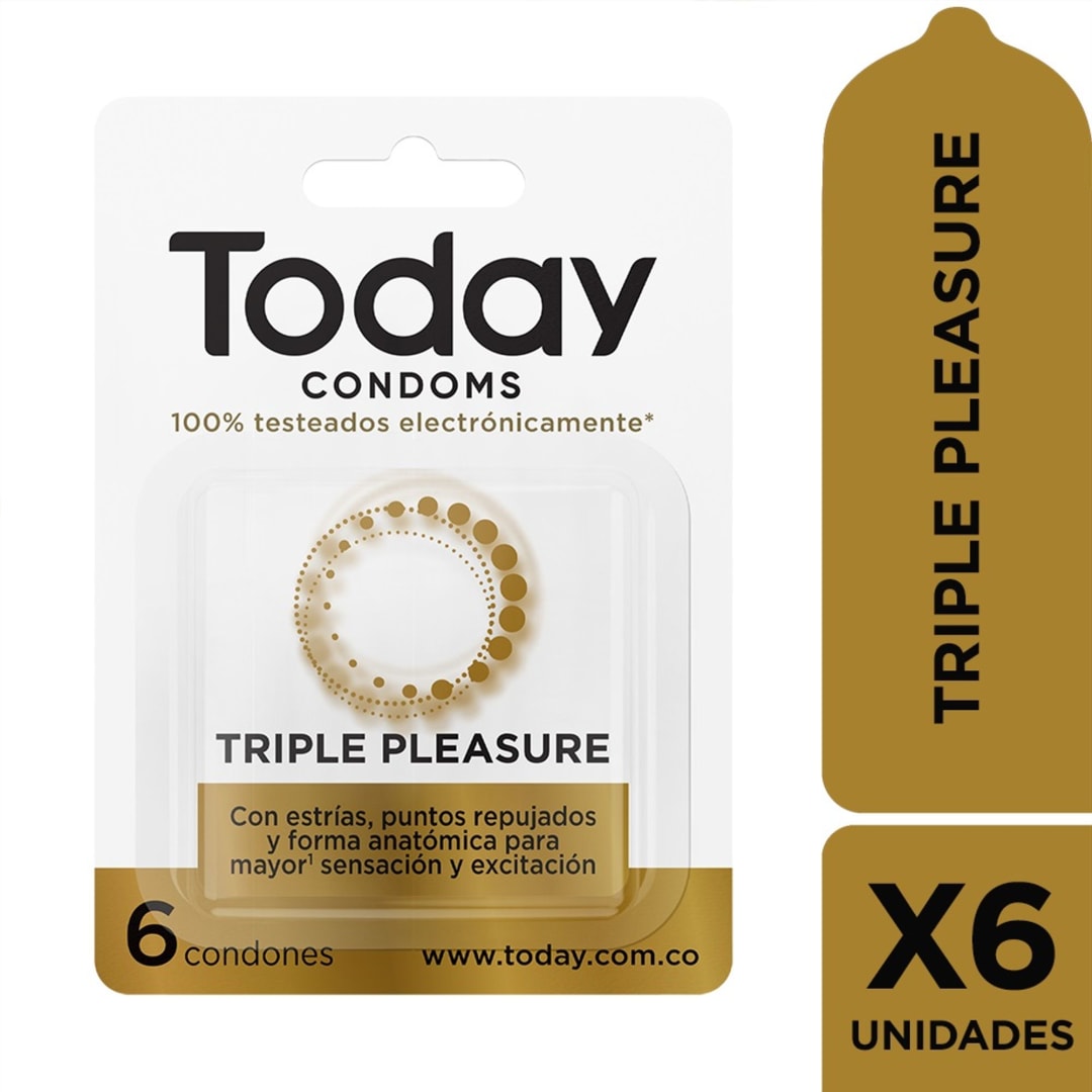 Today Condoms triple pleasure x6 und