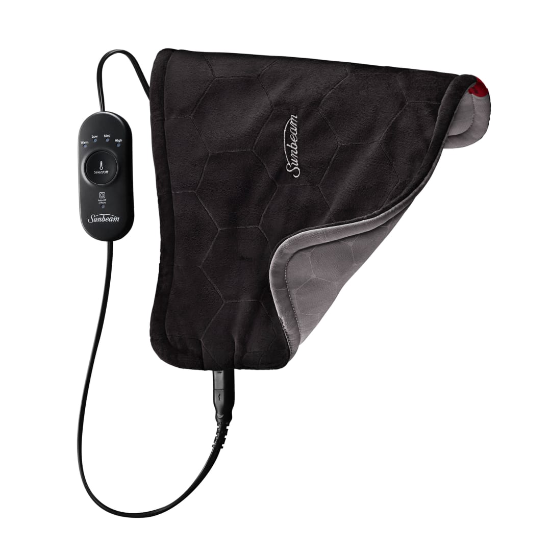 Sunbeam AdvancedHeat Standard-Sized Heating Pad, Sunbeam Heating Pad for Tough Pain Relief
