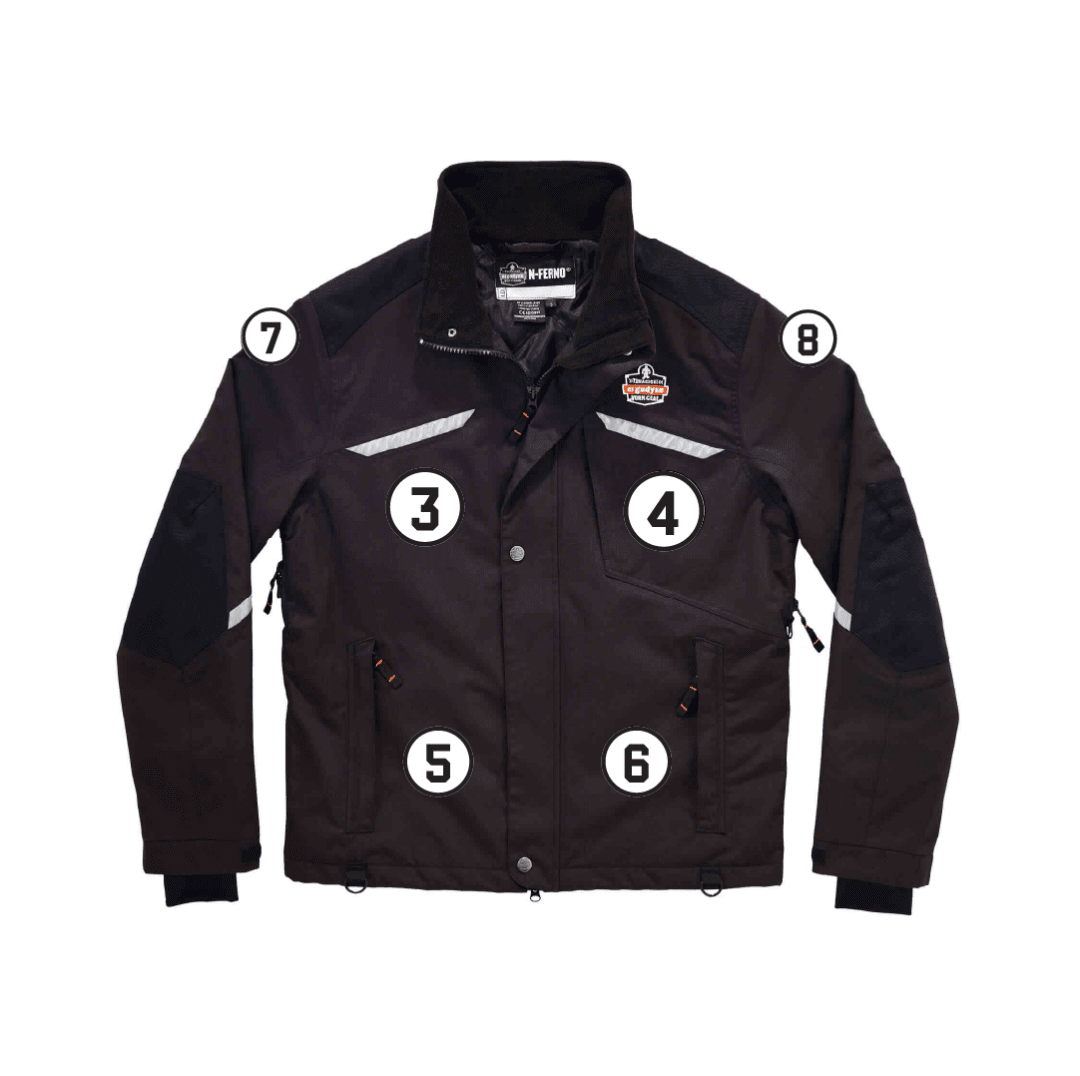 N-Ferno 6466 Winter Work Jacket - Heavy-Duty 500D Nylon Shell
