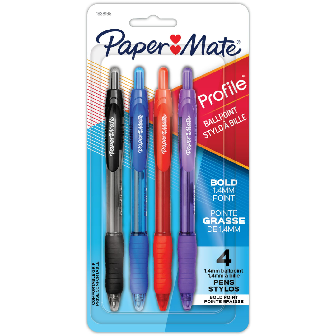 PROFILE BP 4CT ASSORTED 1.4MM BL-E/F