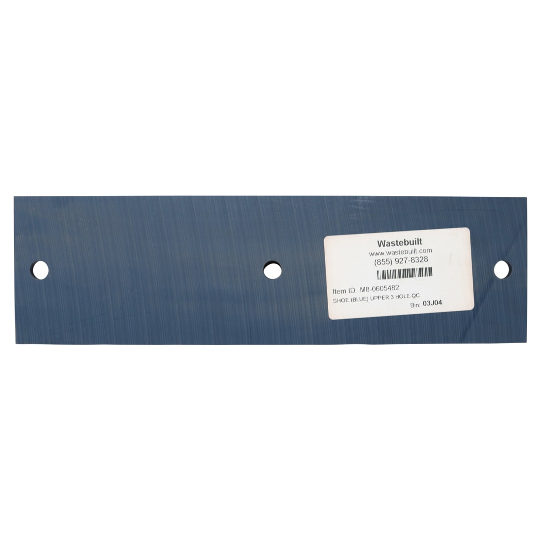 Wastebuilt® Replacement for McNeilus Shoe (Blue) Upper 3 Hole