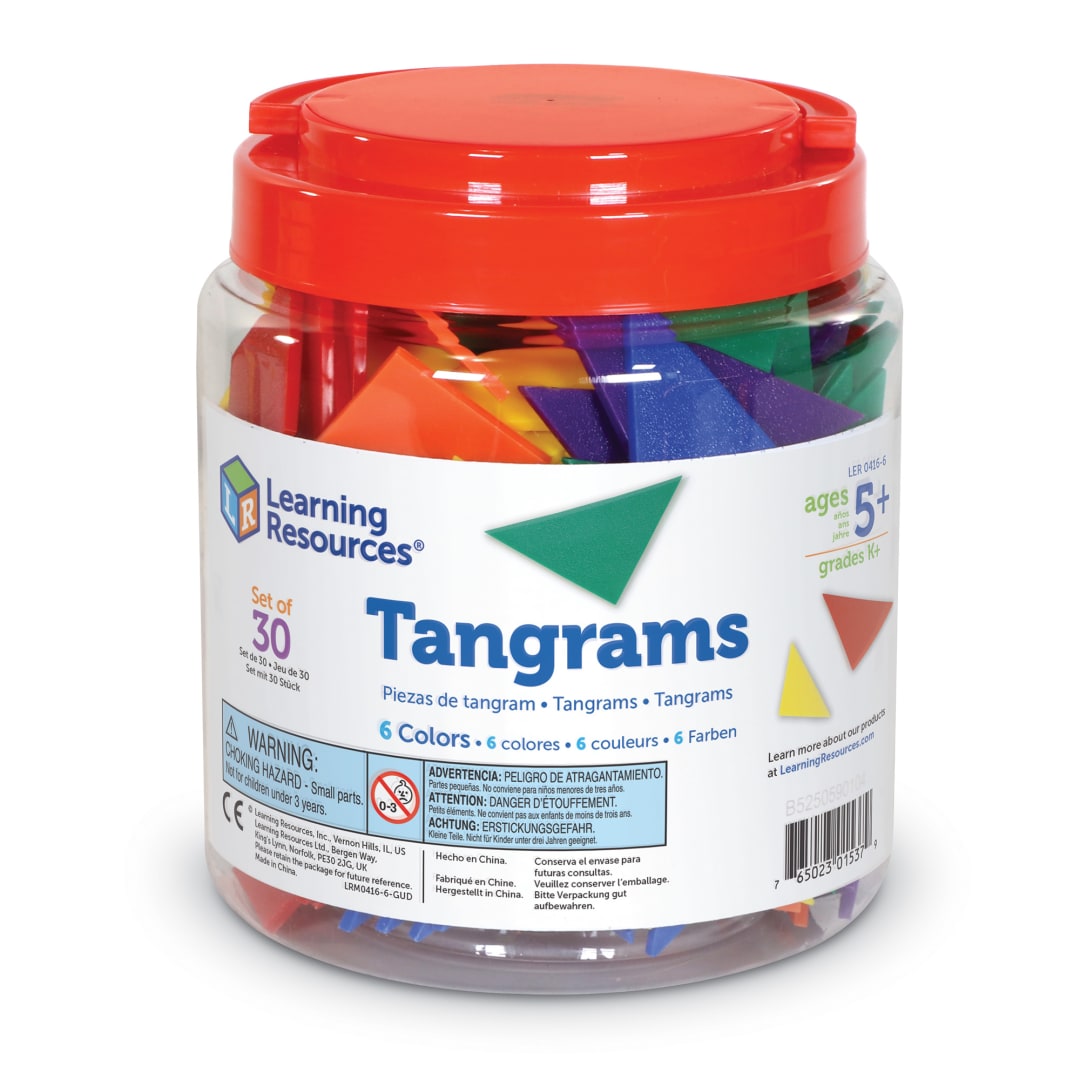 CLASSPACK TANGRAMS (SET/30) 6 COLORS