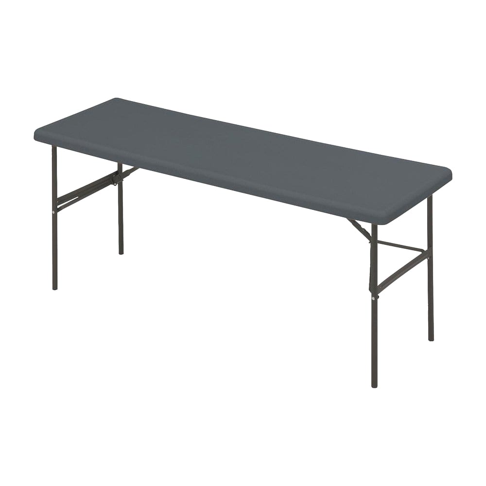 IndestrucTable® Classic Folding Table, Charcoal - 24" x 72"