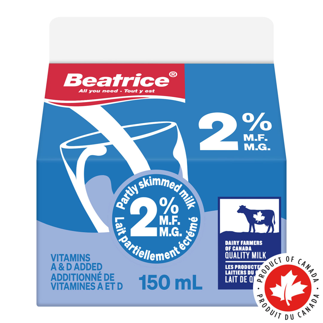 Beatrice Partly Skimmed Milk 2%, 150mL