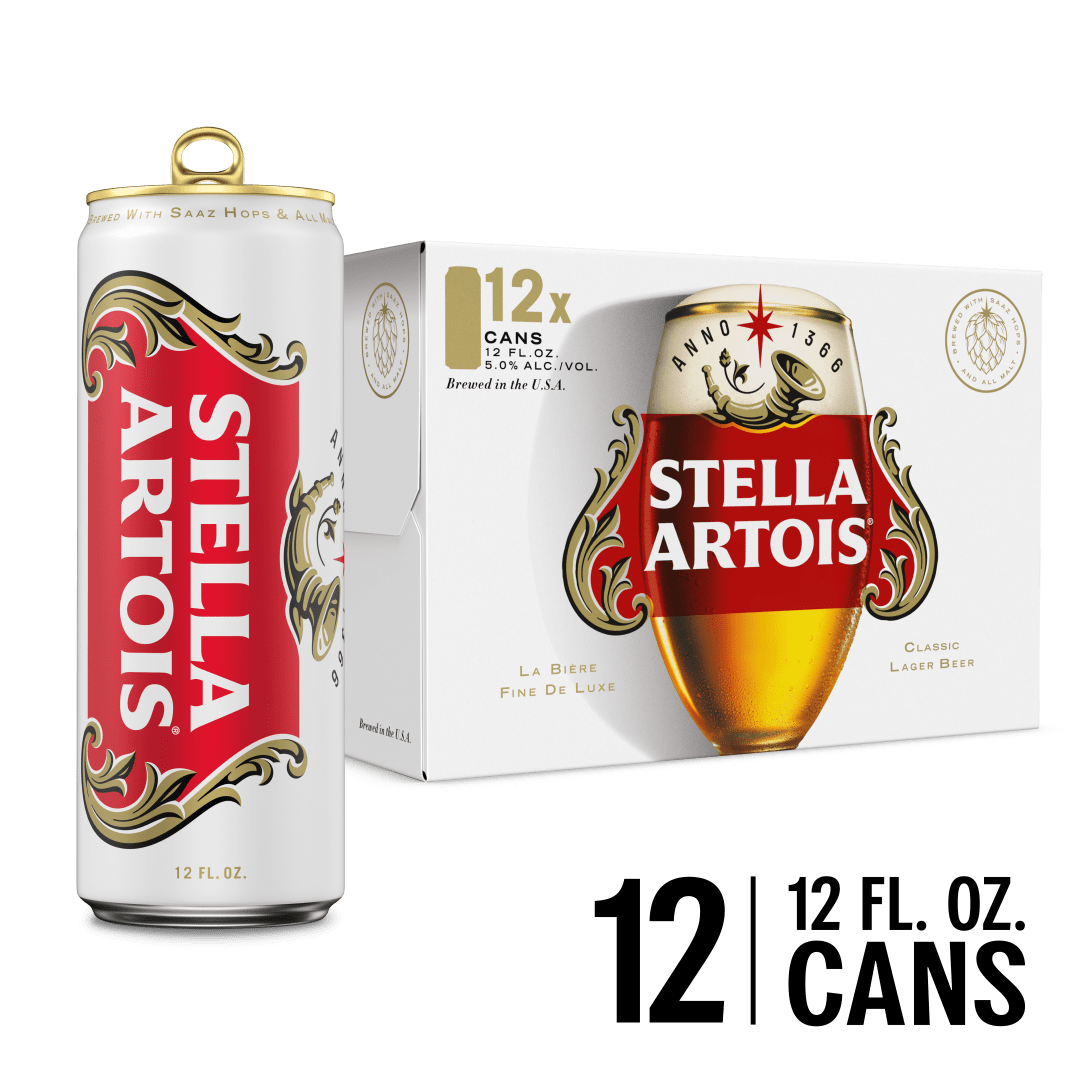 Stella Artois Premium Lager Beer 12 - 12 fl oz Cans