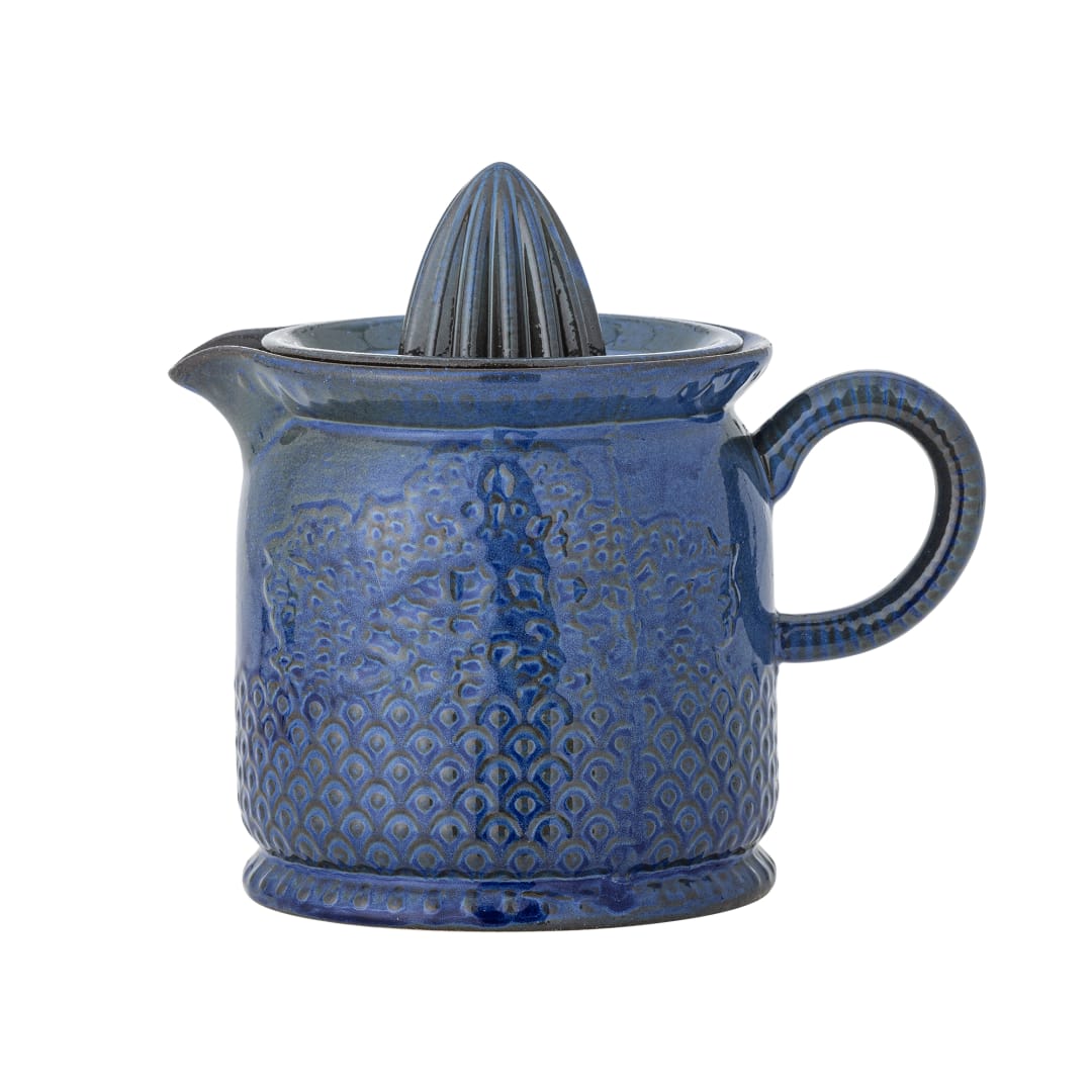 82072708 - Liselu Lemon Juicer, Blue, Stoneware STOCK: 300