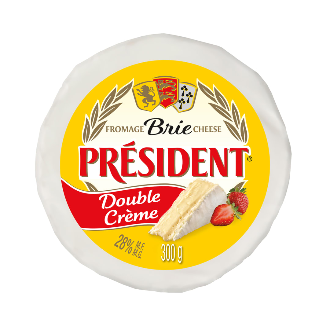 Président Double Cream Brie Cheese, 300g