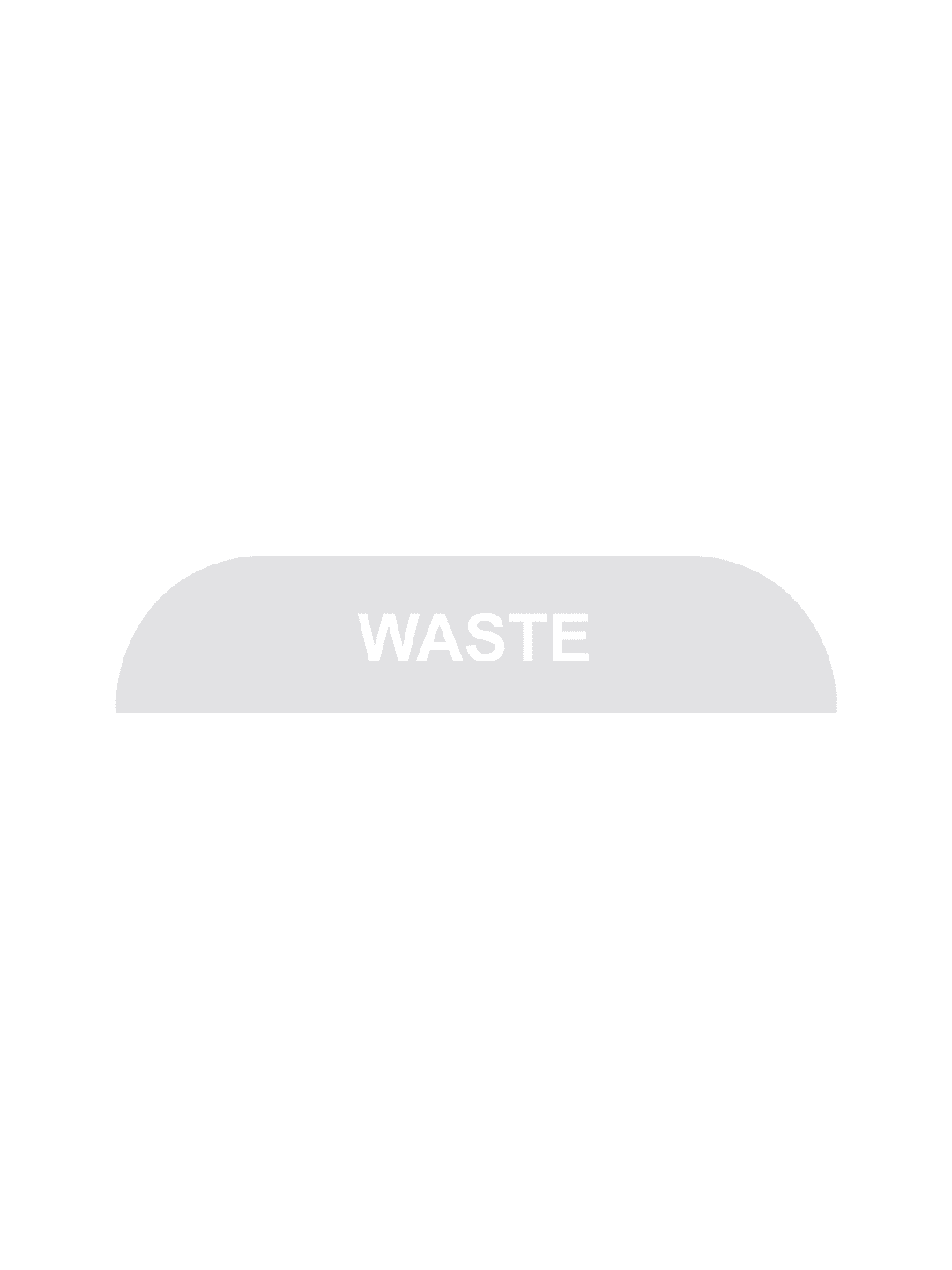  BILLI BOX - Label - Waste - Clear-White