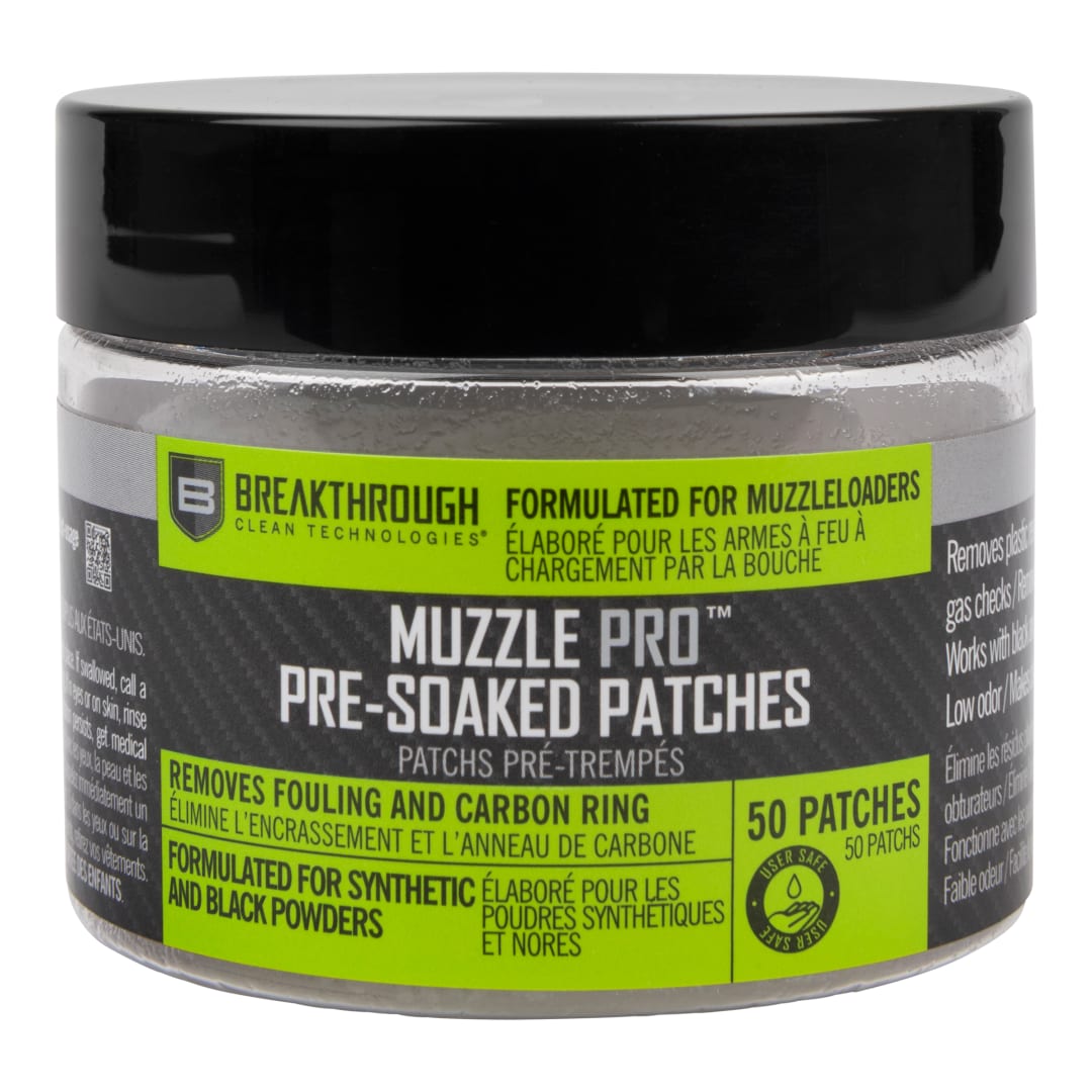 BCT™ Muzzle Pro™ Round Pre-Soaked Cleaning Patches