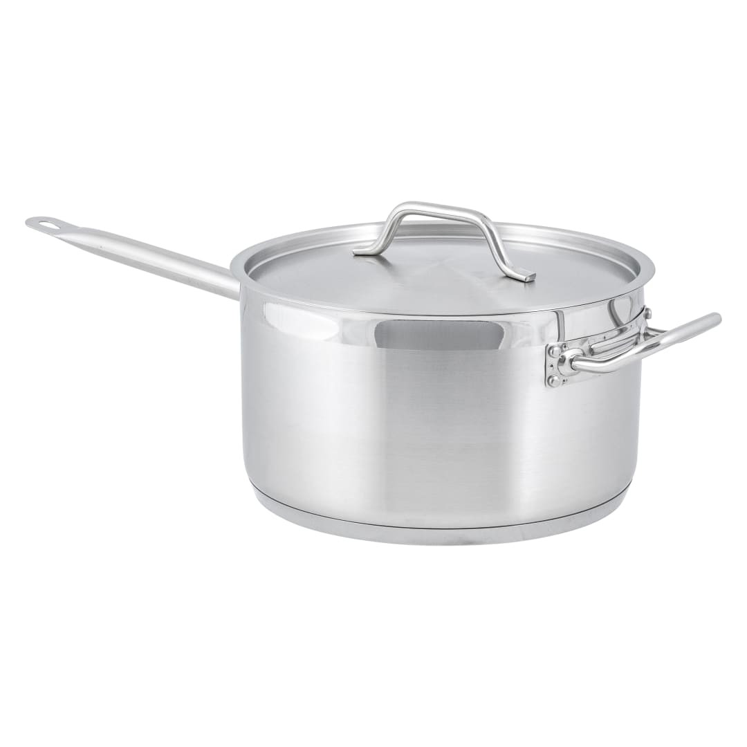 SPS-10 - SAUCE PAN S/S 10 QT W/COVER