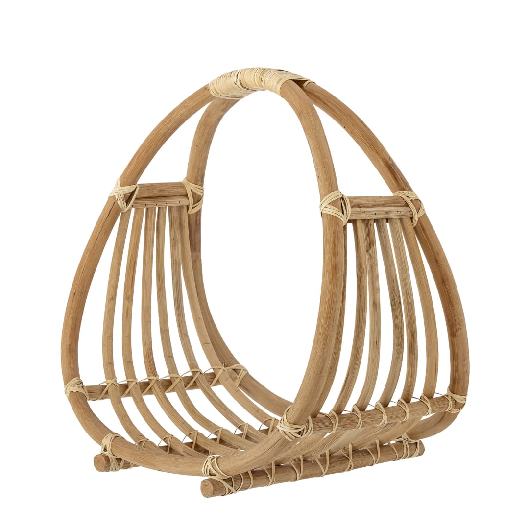 82056675 - Perla Magazine Holder, Nature, Rattan STOCK: 10