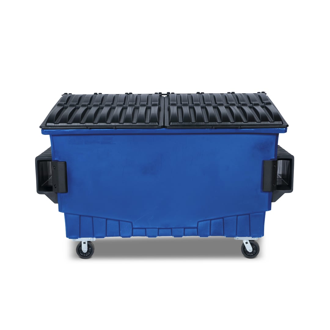 2 Cubic Yard 1000 lbs. Capacity Front Load Container - Blue