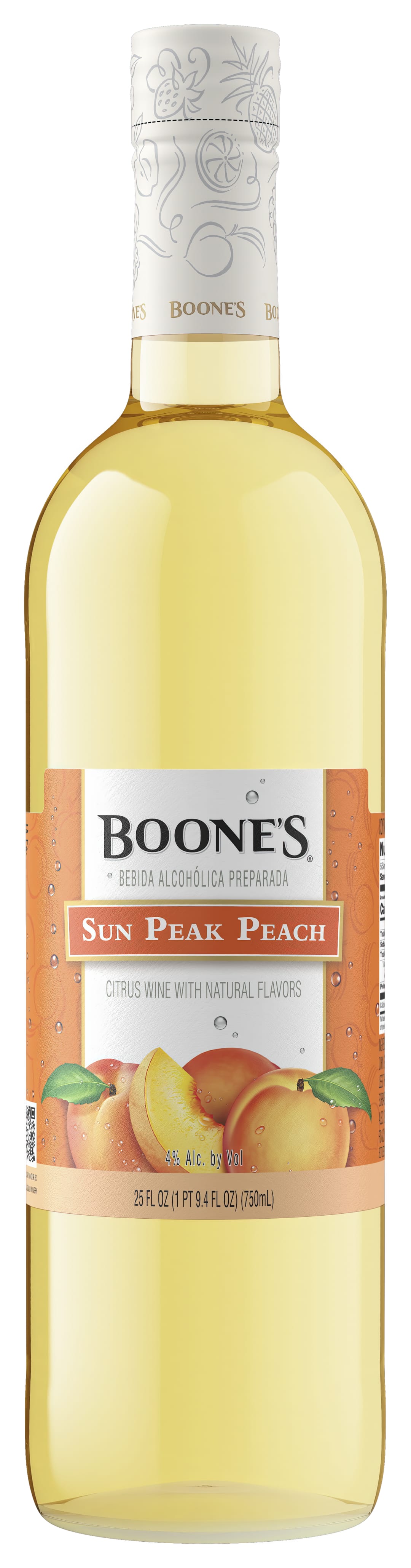 Boones Sun Peak Peach Wine 750ml