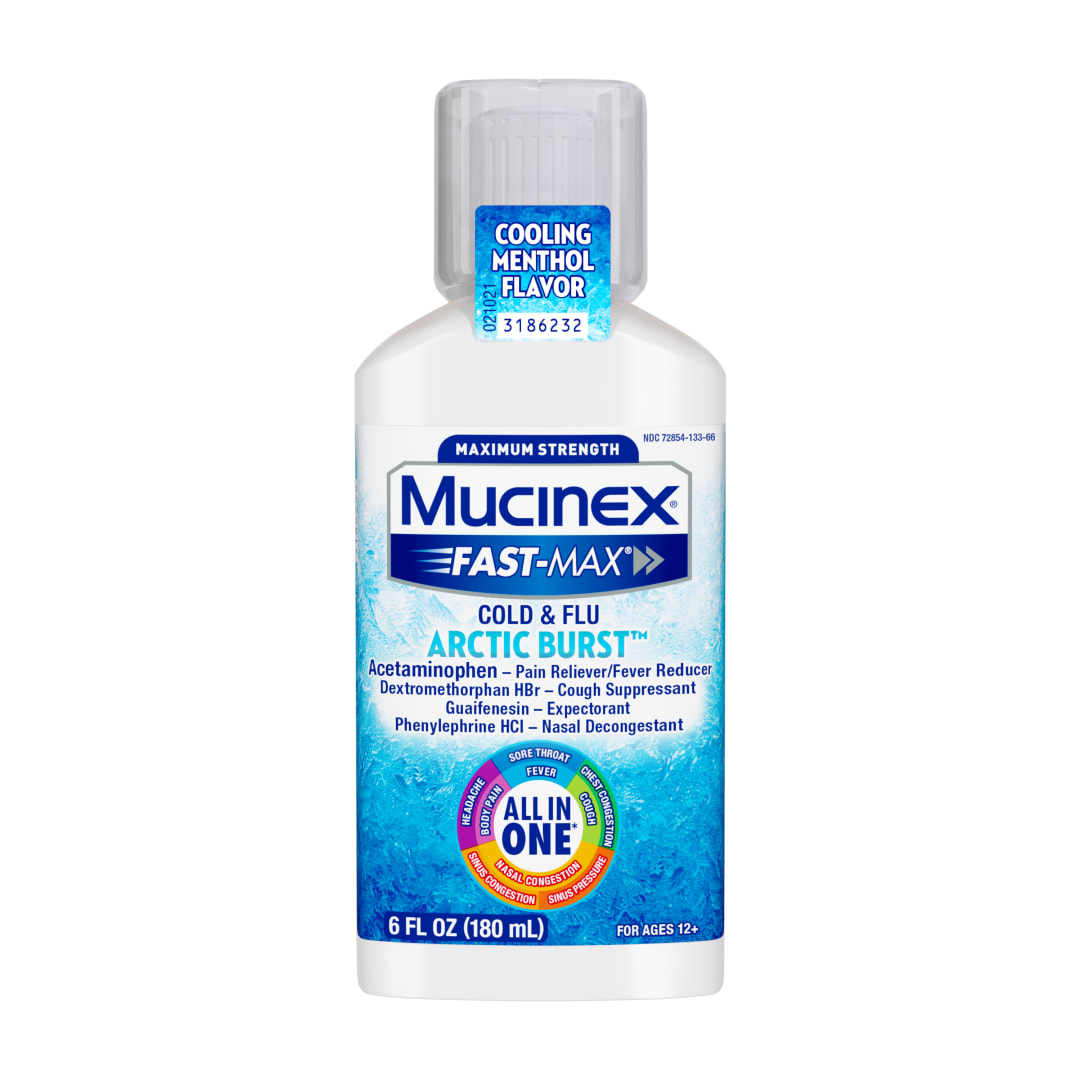 MUCINEX® FAST-MAX® Adult Liquid -    Cold & Flu - Arctic Burst 6/6 oz.