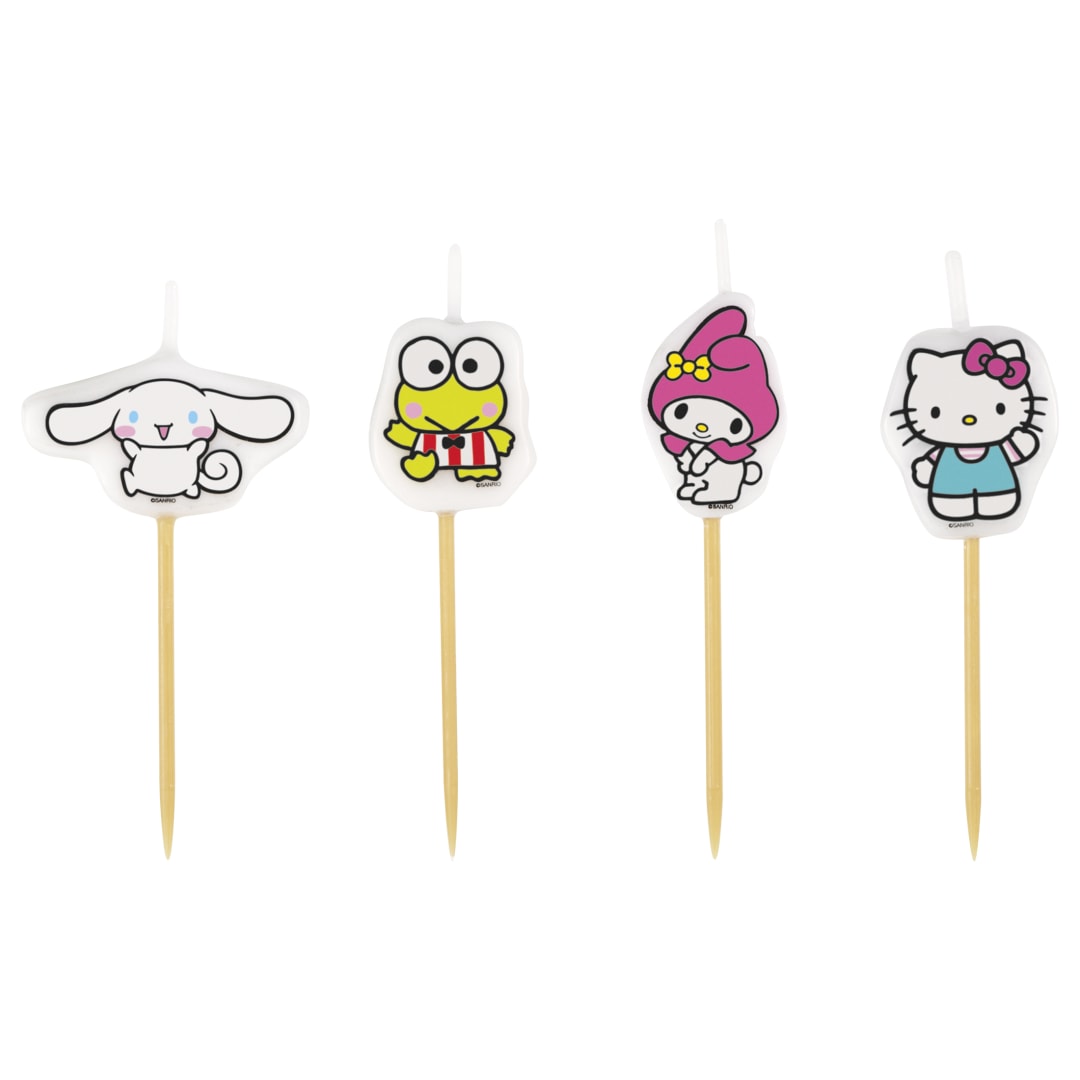 Hello Kitty & Friends Pick Candles, 4ct