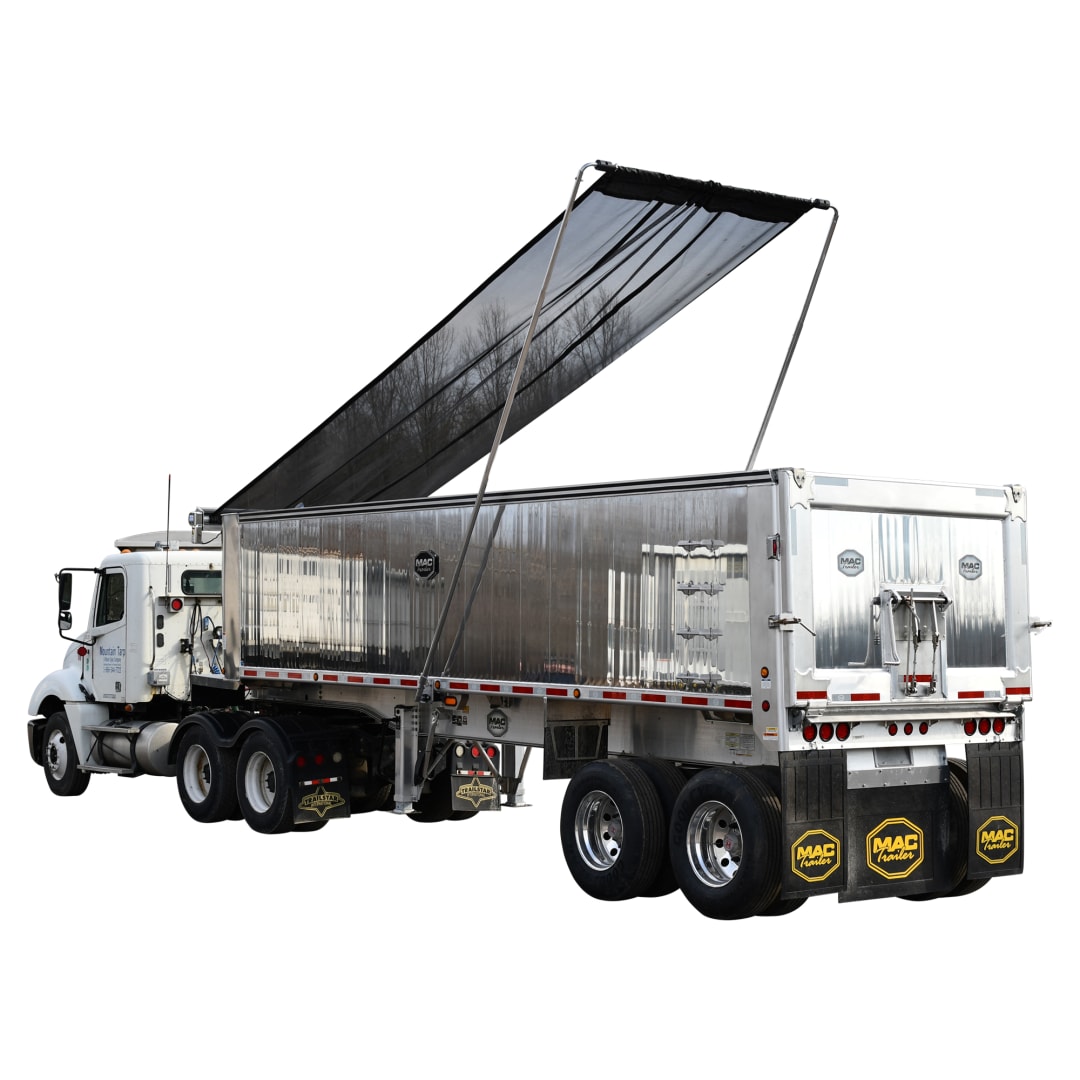 96" Electric Telescoping Flip Tarp for Trailers with 3900lb Torsion Spring