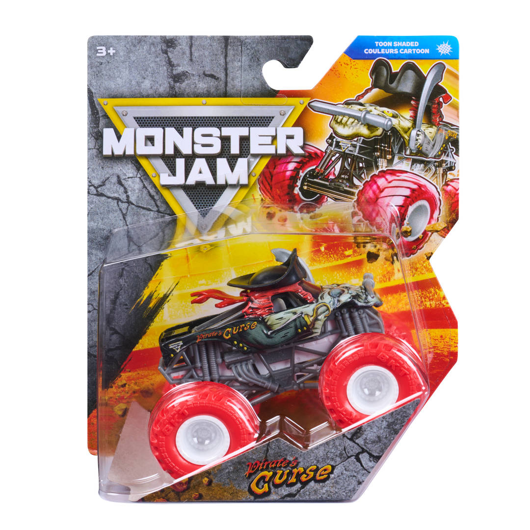 Monster Jam Pirate's Curse Monster Truck Die-Cast Vehicle, 1:64 Scale