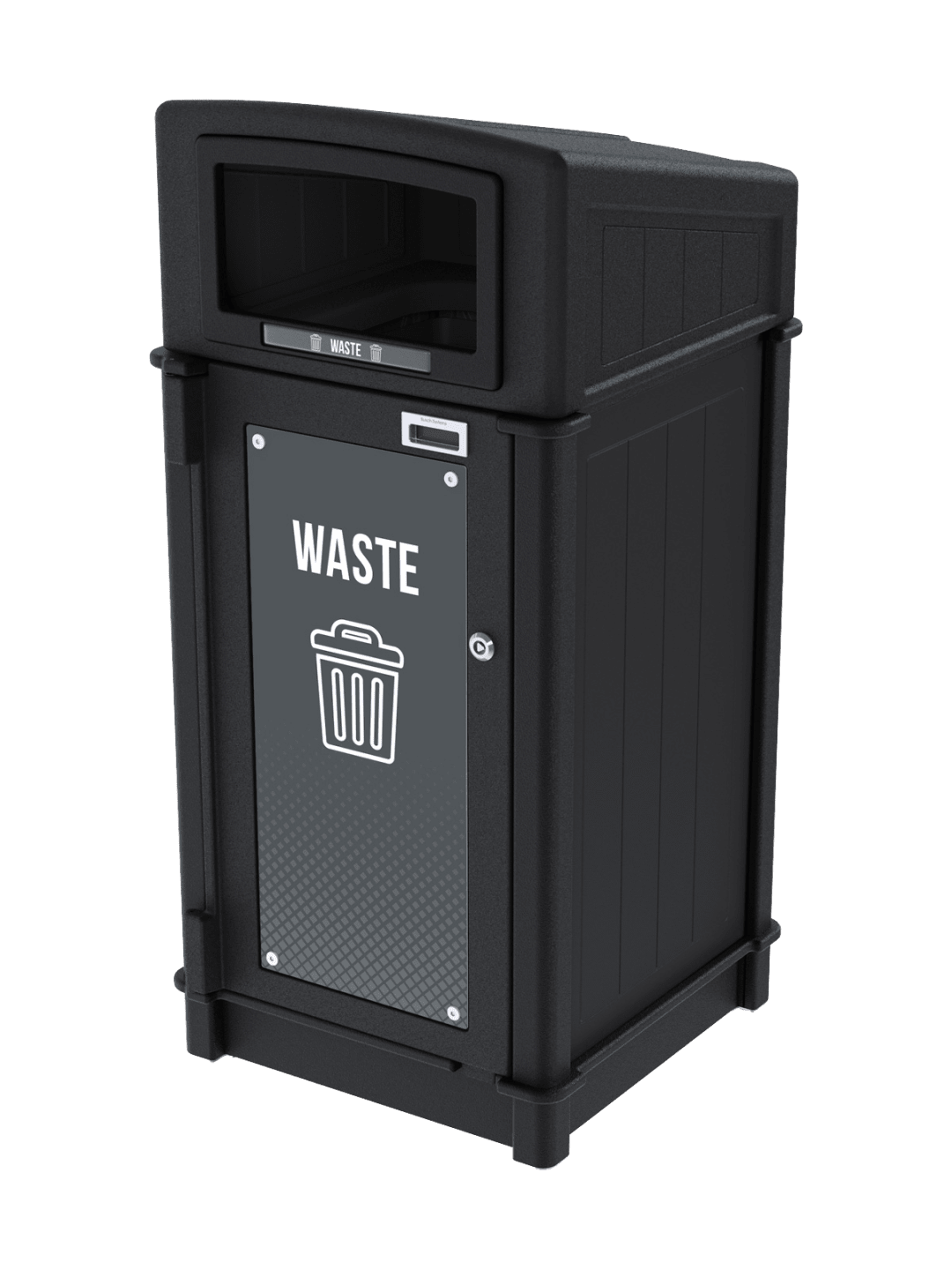 FUSION - Single - Kit - Front Load - Waste - Full - Black-Grey
