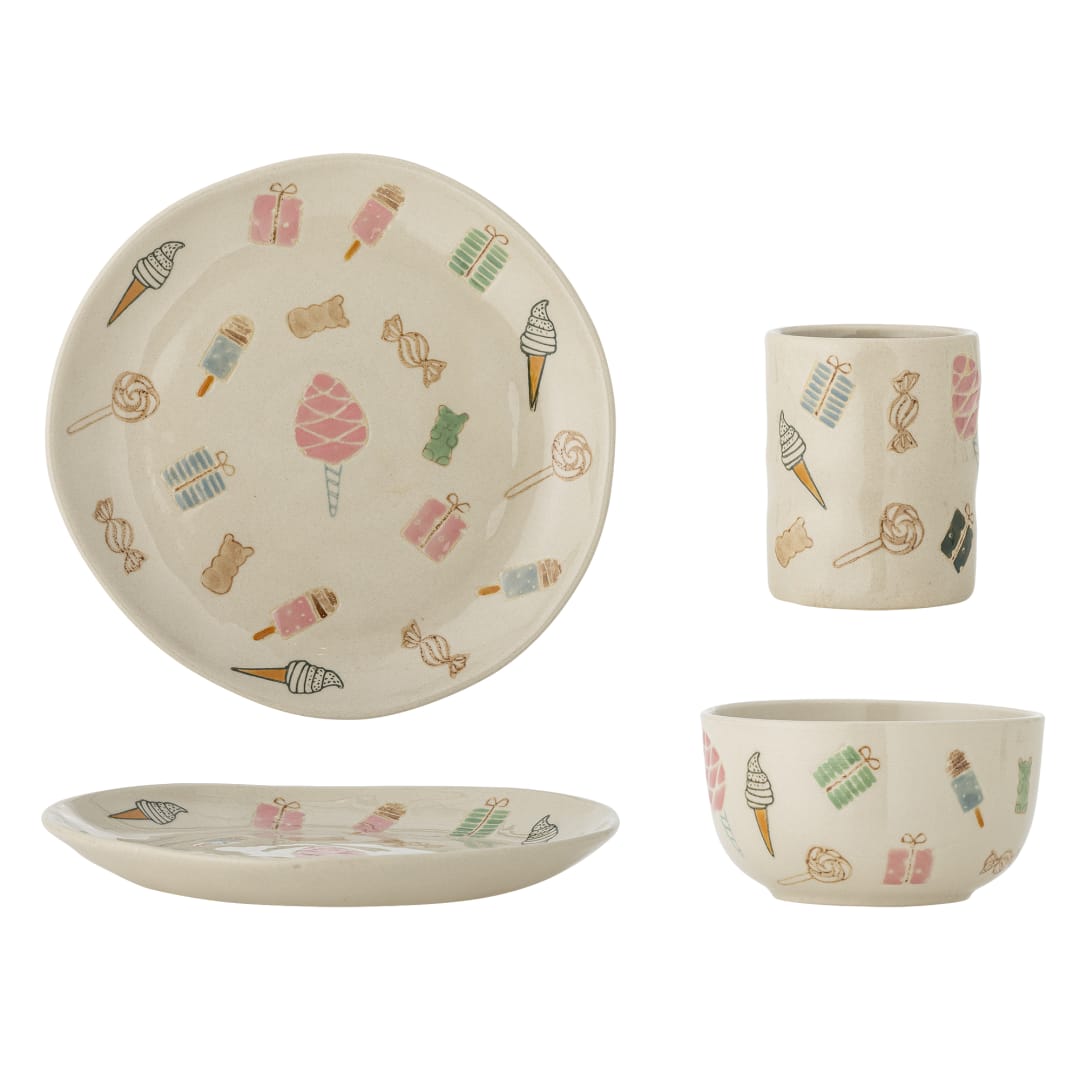 82062684 - Sweets Tableware Set, Multi, Stoneware STOCK: 134
