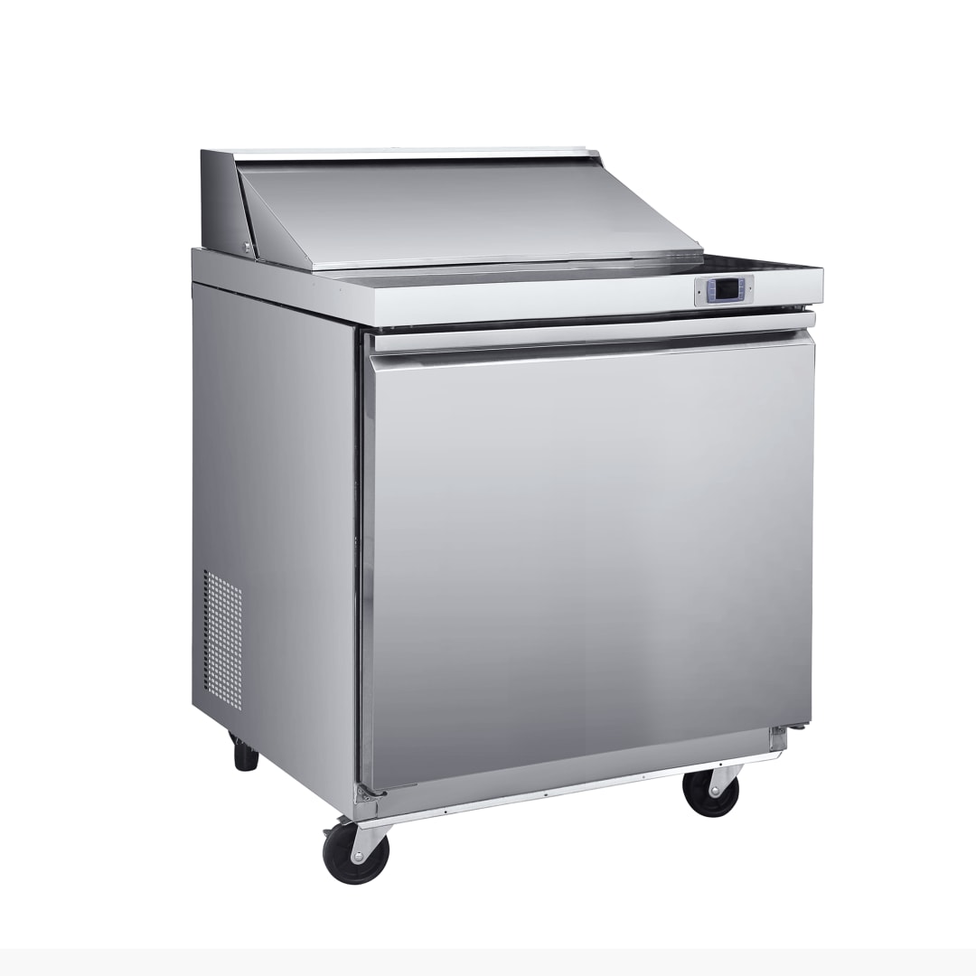 Maxx Cold V-Series 1 Door Refrigerated Mega Top Prep Table, 29"W, 7 cu ft, in Stainless Steel (MVR29MHC)