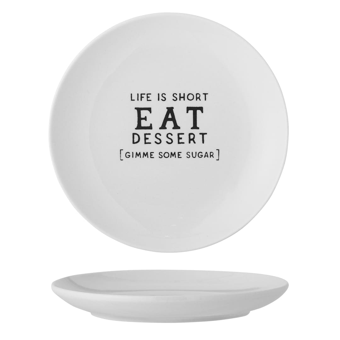 82061413 - Wendy Plate, White, Stoneware STOCK: 213