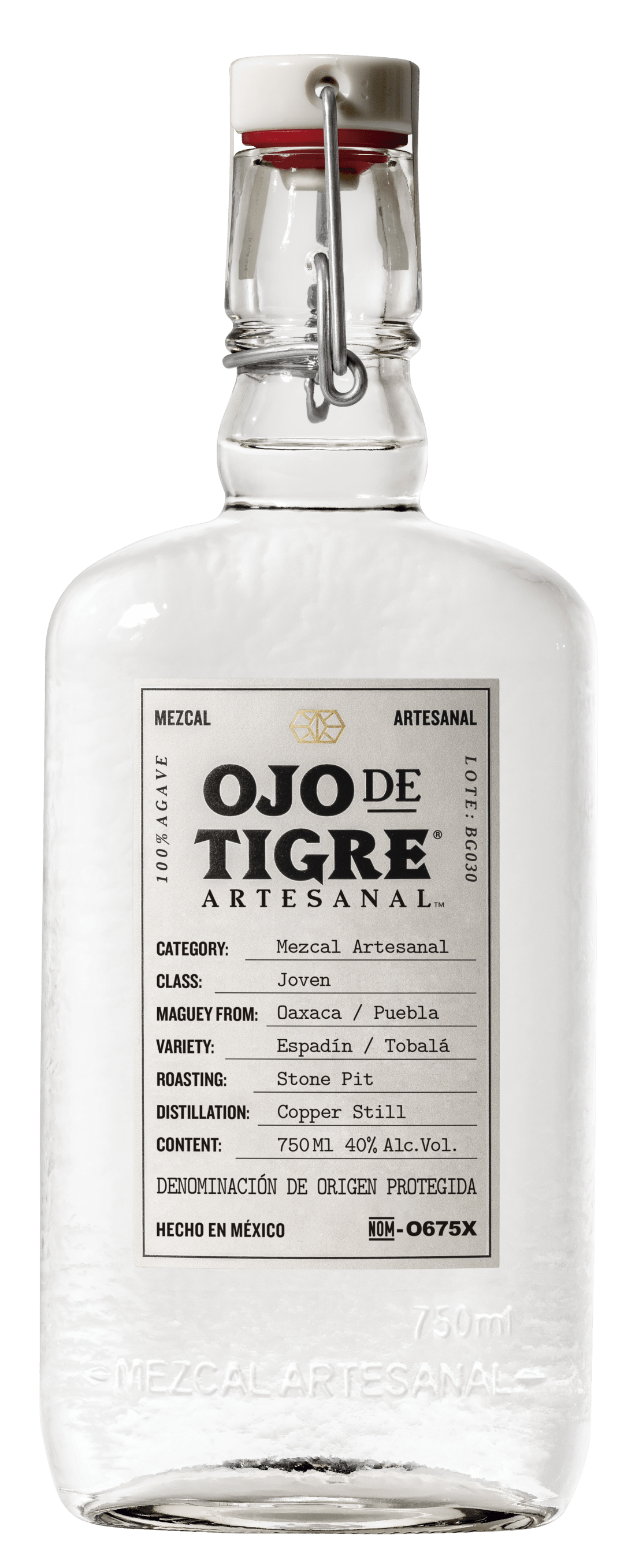 Ojo De Tigre Mezcal Artesanal, 750 ml Bottle, 80 Proof