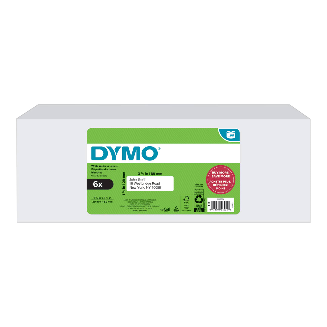 DYLW 1-1/8"X3-1/2"WHTAD350CT6PK