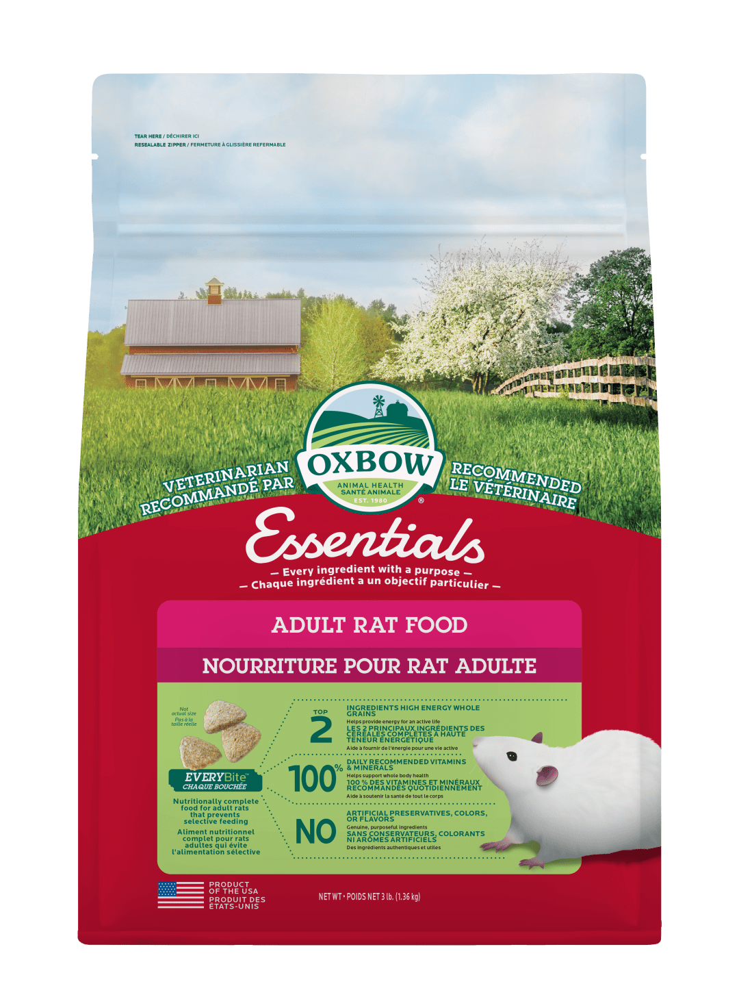 Essentials Adult Rat Food - 3 lb, Canada Version