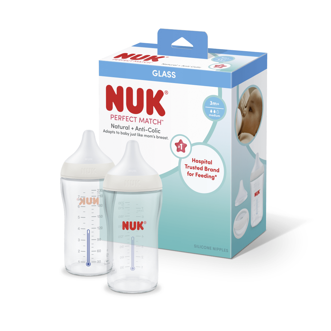 NUK BTL 14315 PM 8Z 2PK GLASS 2/6 EF