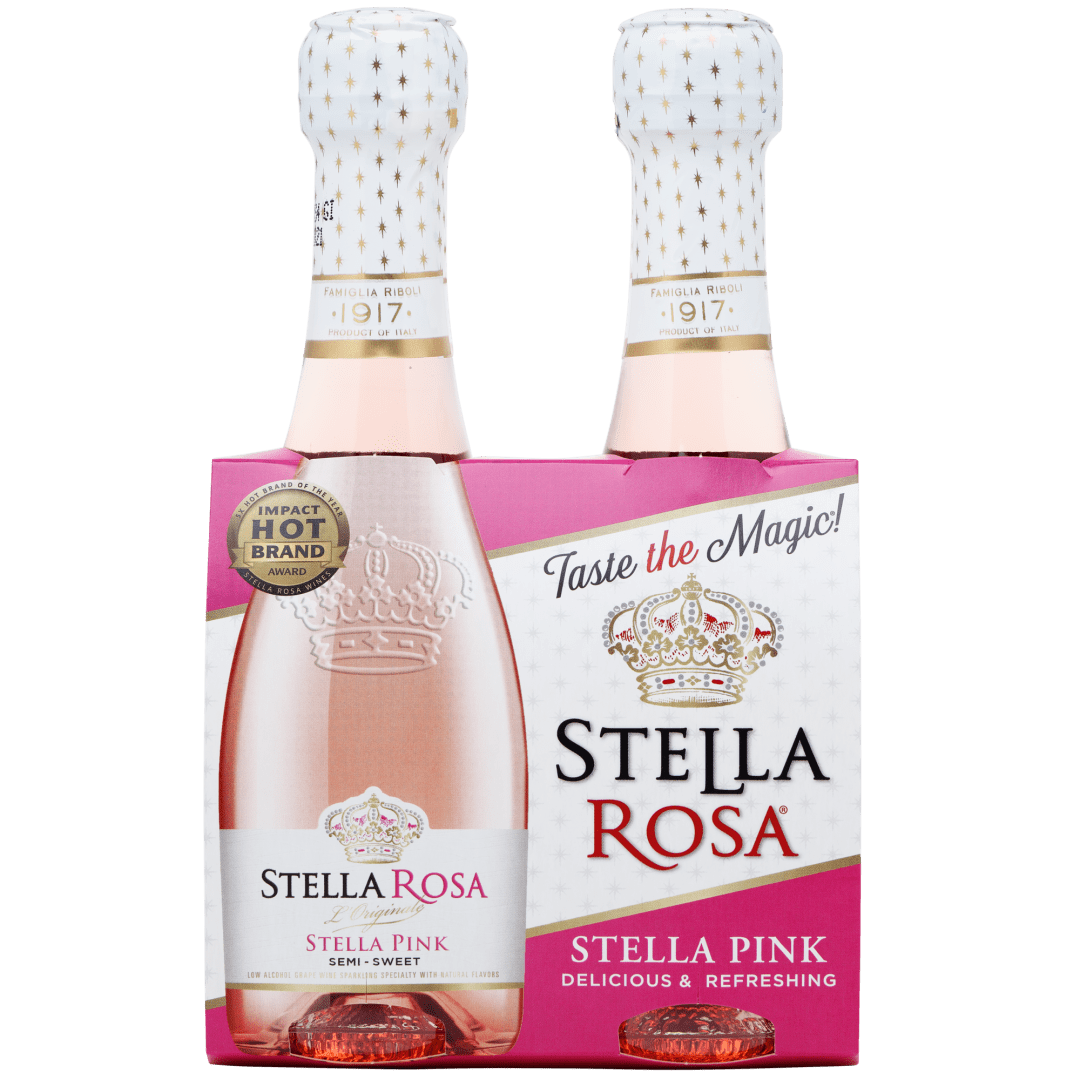 Stella Rosa Pink Semi-Sparkling Rose Wine 2Pk/187 ml