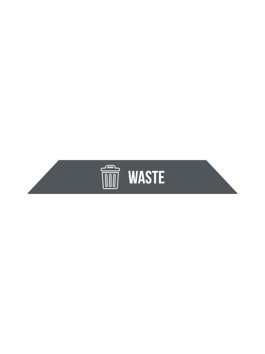  FUSION - Label - Top-Load - Waste - Dark Grey