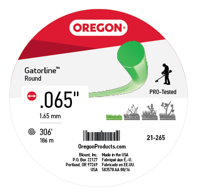 Oregon Gatorline Round Trimmer Line, .065 in. by 308 FT