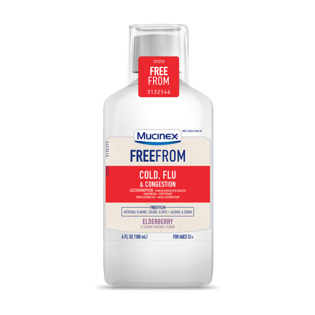 MUCINEX® Free From Cold, Flu & Congestion 6/6 oz.