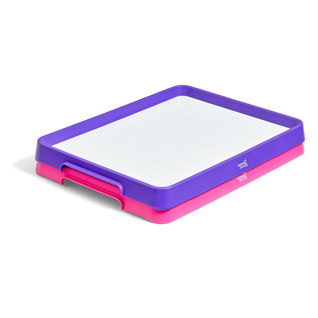 Magnetic Dry-Erase Tray, Set of 2 pink/purple